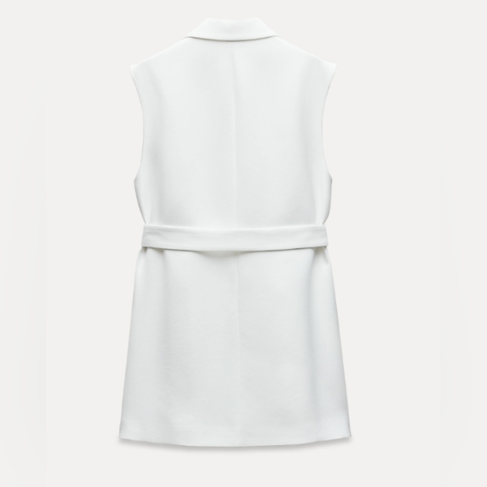 Zara Long Double Breasted Vest - Picture 4 of 5